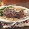 Roast beef tenderloin with red wine sauce; 1