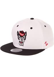 Zephyr Nc State Wolfpack White Z11 Mens Snapback Hat 5351876