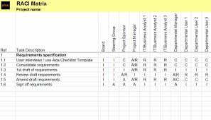 Raci Matrix For A Software Selection Project