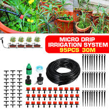 After adding a pvc drip irrigation system to your garden you can expect stronger vegetable plants, fewer weeds, and a lower water bill! 100ft 30m Drip Irrigation Kits Diy Saving Water Garden Irrigation System Plant Watering System 1 4 Blank Distribution Tubing Hose Automatic Irrigation Equipment Set Walmart Com Walmart Com