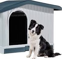 Small Dog House Outdoor Dog House - Waterproof, Insulated Shelter For Small  To Large Dogs (28"H, Blue) Large Dog House Outdoor