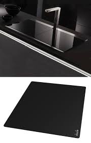 Check spelling or type a new query. Abode Tempered Black Glass Sliding Sink Cover Sinks Taps Com