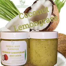 Coconut Lemongrass Body Scrub Etsy In 2020 Coconut Lemongrass Body Scrub Sea Salt Body Scrub