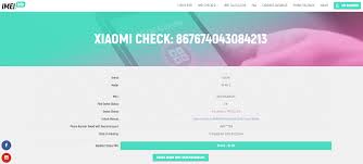 Choose your carrier (phone operator): Xiaomi Find Device Checker News Imei Info