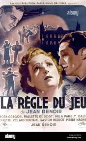 Le regole del gioco, 1939. NPoster per il film Francese di Jean Renoir  Foto stock - Alamy