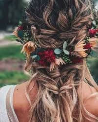 If You Re Going To San Francisco Be Sure To Wear Some Flowers In Your Hair Beautiful Hair Wreath Flow Boho Wedding Hair Flowers In Hair Boho Flower Crown