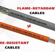 What are fire-resistant cables and their applications?