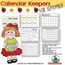 Calendar Number Cards For September Math Activities Daily Calendar Page