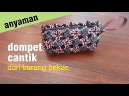 Cara Membuat Anyaman Dompet Cantik Dari Plastik Bekas Kopi Youtube Anyaman Dompet Kopi