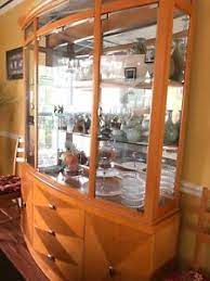 Priory the dining rooms were designed with merely a dining table and chairs. Dining Room Furniture Showcase Cabinet Italy Furniture Light Wooden Finished Ebay