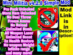 Mini militia 4.2.8 one shot kill mod download. Mini Militia V4 2 8 Simple Mod Undetectable Mod