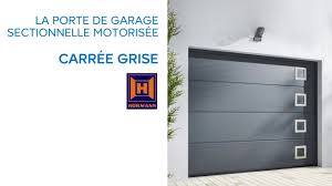 Porte De Garage Sectionnelle Carree Grise Castorama Youtube