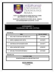 The current status of the logo is active, which means the logo is currently in use. Assignment 2 Marginal Absorption Costing Faculty Of Administrative Science And Policy Studies Mara University Of Technology Uitm Bachelor Course Hero
