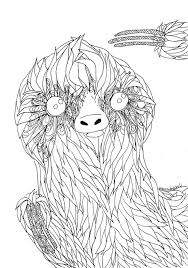 They are also free interactive pieces of art drawn by me and finished by you! Unicorn Sloth Coloring Page Novocom Top