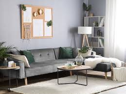 A wide variety of velvet sofas bed options are available to you, such as appearance, regional style, and specific use. Left Hand Velvet Corner Sofa Bed Grey Vadso Beliani De