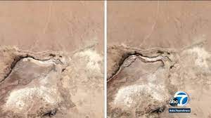 Before And After Photos Massive Crack Opens In Earth After Ridgecrest Earthquake Abc7 San Francisco