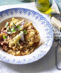 Cauliflower And Chorizo Risotto With Seared Squid Recipe Recipe Bbc Good Food Recipes Recipes Food