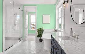 Light green and gray bathroom. The Best Bathroom Colors Based On Popularity Home Stratosphere