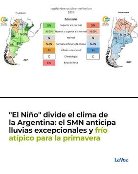 Tendencias climaticas reportadas por el SMN., generada por IA