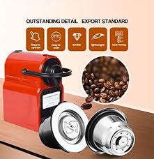 I Cafilas Espresso Lot De 2 Capsules A Cafe Compatibles Nespresso Capsule Rechargeables Reutilisables Filtre En A In 2020 Nespresso Coffee Capsules Nespresso Machine