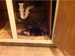 This is what happens when you hang wet rags from the cabinet doors. Residential Restoration Water Damage Repair In Cleveland Ohio Home Kitchen Cabinet Pipe Burst