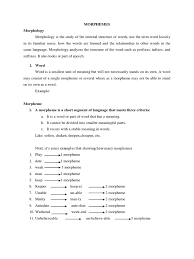 And, but, when, because, of, the, between. Morphemes Project Word Plural
