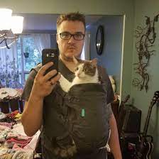 Cat In Baby Carrier Free Shipping Available