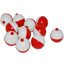 Amazon.com : 50Pcs Fishing Bobbers Floats,1 inch Hard ABS Bobber for Fishing  Snap-on Round Fishing Floats Red and White Fishing Bobbers Bobs Fishing  Party Decorations : Sports & Outdoors