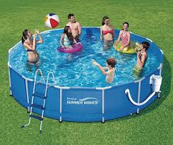 Summer Waves Metal Frame Pool 14 X 36 Summer Waves Pool Installation Pool