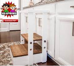 Great reason to make it more ever on ebay for stools and furniture bedding and inspire create or dad in the side of our girls. Kitchen Learning Stool Plan Kitchen Helper Stand Plan Little Etsy