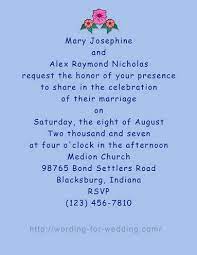 Here is a sample of a short personal letter that will be sent out along with the wedding invitation card. Invitation Letter For Marriage Sample