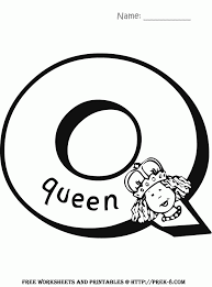 We also have some alphabet games for kids that they get to help make and then play themselves. Alphabet Q Coloring Pages Kids Coloring Pages Printable Free Coloring Library