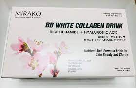 Amazon.com: Mirako BB White Collagen Drink Rice Ceramide + Hyaluronic Acid  50mL x 10 Bottles : Health & Household