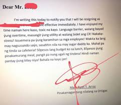 Isang Empleyado Nagpasa Ng Palaban At Prangkang Resignation Letter Sa Kanyang Boss The Daily Sentry