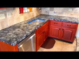 They are durable and clean easily. Granite Faux Finish On My Concrete Countertops Youtube
