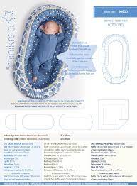 90900 Baby Nest Paper Pattern Minikrea Baby Nest Pattern Baby Sewing Diy Baby Stuff