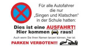 Singen Und Klatschen 20x30cm Parkverbotsschild Singen Tanzen Zitate