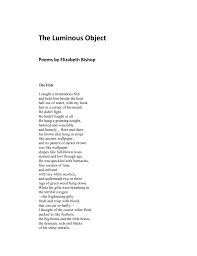 Poems By Elizabeth Bishop