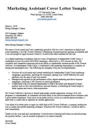 With this letter and the attached resume, i would like to express my sincere interest in the digital marketing specialist position you have available. Marketing Cover Letter Example Sample Cover Letter