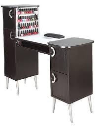 Make This Manicure Table Wider Need More Desk Top Space For Products And I Love It Manicure Table Nail Salon Equipment Home Nail Salon