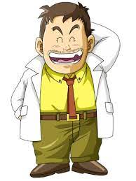 senbei norimaki es un cientifico genio e inventor creador de muchos artefactos ingeniosos para poder ayudarse en sus tareas diarias ar slumping anime cartoon