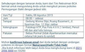 Maybe you would like to learn more about one of these? Contoh Soal Psikotes Bank Bca Dan Jawabannya Kami