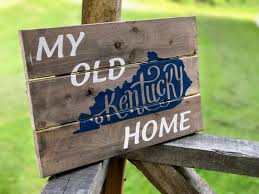 Kentucky Wood Sign Kentucky Rustic Sign Kentucky Wall Decor Kentucky Wall Art Kentucky Wall Art Wall Decor Printables Rustic Signs