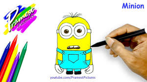 Secara sederhana pengertian sketsa yaitu berupa pra rancangan gambar dengan medium garis. Minion Cara Menggambar Dan Mewarnai Gambar Kartun Untuk Anak Youtube