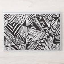 Abstract Art Black And White Drawings Easy Black Amp White Geometric Stripes Squares Amp Angles Hp Laptop Skin Trendy Gift Abstract Drawings Abstract Drawing Doodles Black And White Art Drawing