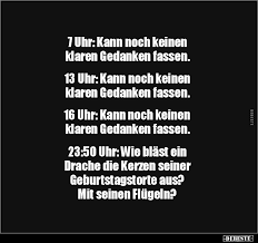 7 Uhr: Kann noch keinen klaren Gedanken fassen... | Lustige Bilder,  Sprüche, Witze, echt lustig