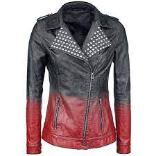 Black Premium By Emp Imitation Leather Jacket Women Dip Dye Pu Jacket Black Leather Jackets Women Leather Jacket Jackets For Women