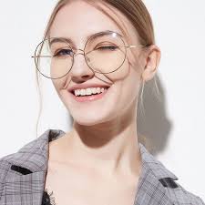 new round frames glasses for women brand designer sunglasses big frame clear lens glasses retro transparent glasses