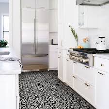 Black And White Kitchen Floor Tile Lowes Pin By Wallpops On Architecture In 2020 Peel And Stick Floor Tile Floor Adhesive Floor Tiles