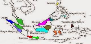 Perhatikan peta jalur penyebaran islam di kepulauan indonesia . Peta Penyebaran Kerajaan Islam Di Indonesia Paimin Gambar